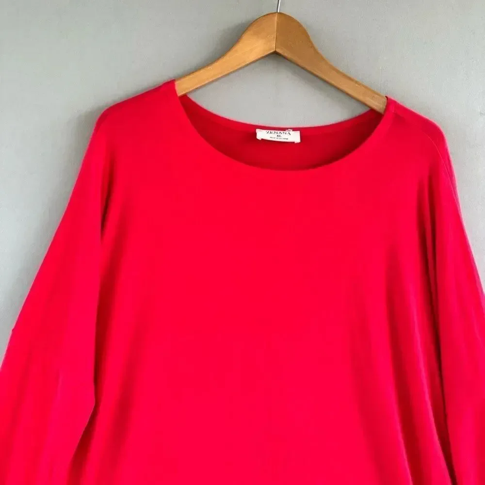 🎉5 for $45🎉 Zenana red top blouse shirt size XL